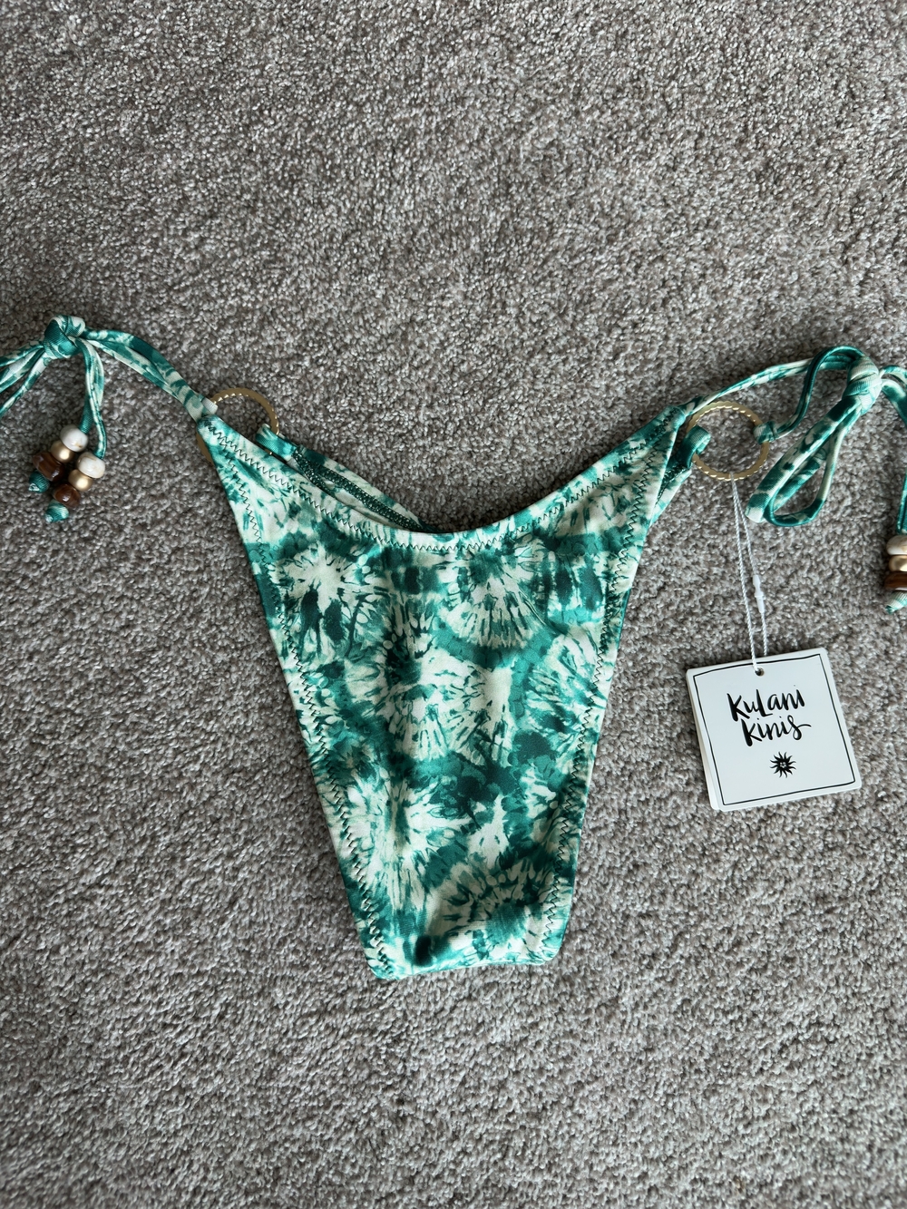 Kulani Kinis XS Ring Cheeky Side Tie Bikini Bottoms - Picture 2 of 4